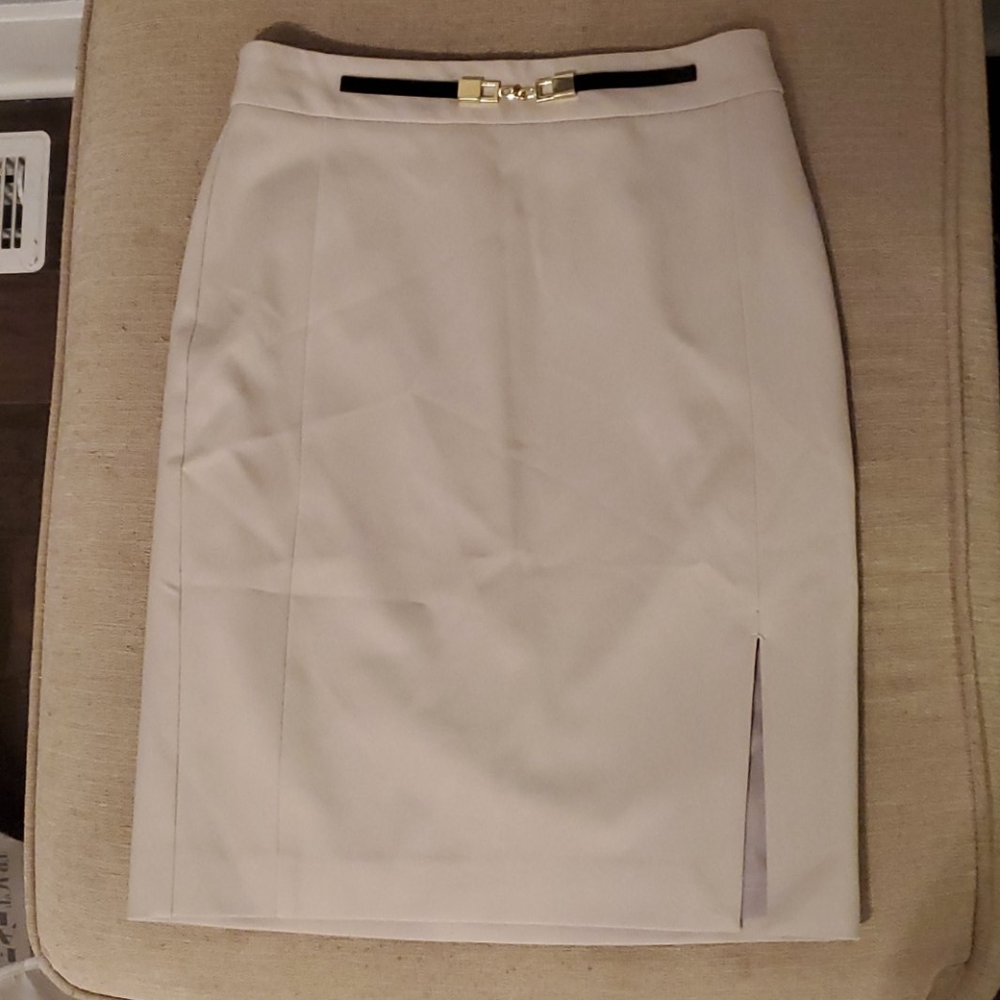 Express beige pencil skirt size 2